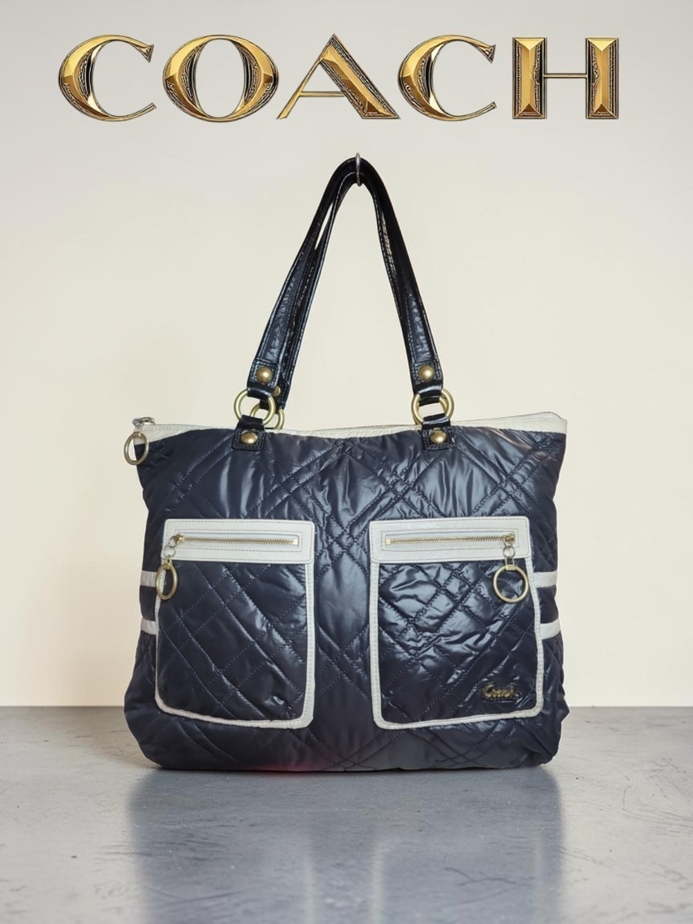 Coach Poppy Ski Bunny Glam Tote (Style No. 15873)